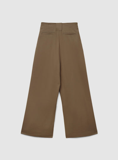 Pantaloni wide leg con cintura