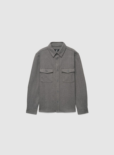Camicia shacket con tasche a patta