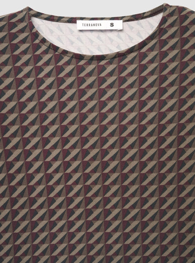 Body con fantasia geometrica