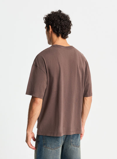 T-shirt boxy a tinta unita