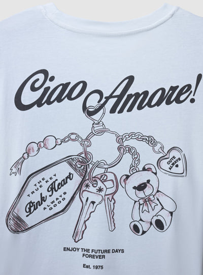 T-shirt ample avec impression devant/dos