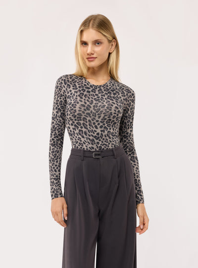 T-shirt body fantasia animalier