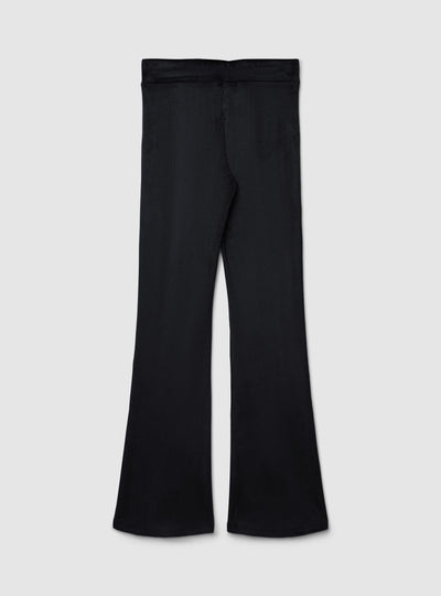 Leggings sa zvonastim nogavicama i rebrastim uzorkom