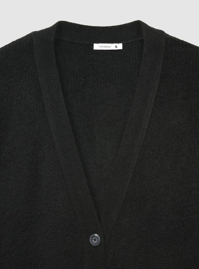 Cardigan con scollo a V e tasche applicate