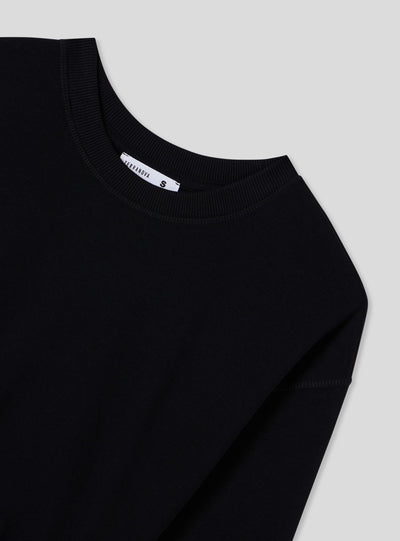 Felpa leggera crop tinta unita senza cappuccio
