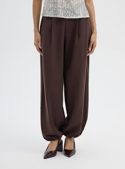 Pantaloni balloon a tinta unita