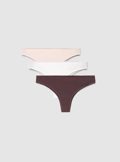 Pack 3 slip brasiliana a tinta unita