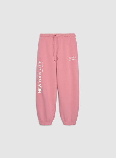 Pantaloni tuta con coulisse e scritta