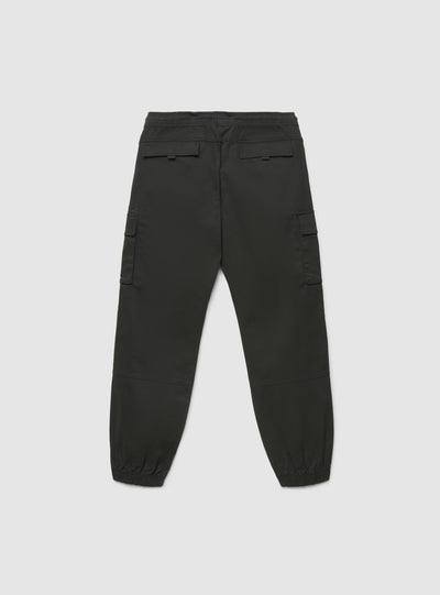 Pantaloni cargo con coulisse e tasche