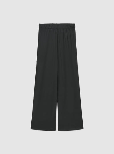 Pantaloni pigiama wide leg a tinta unita