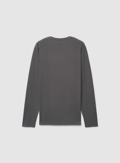 T-shirt manica lunga a tinta unita