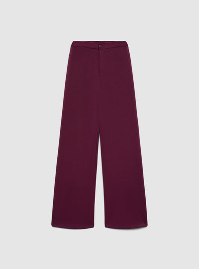 Pantaloni wide leg tinta unita