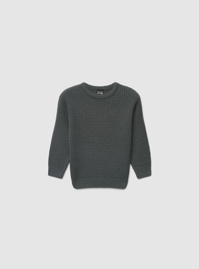 Maglia girocollo a punto riso