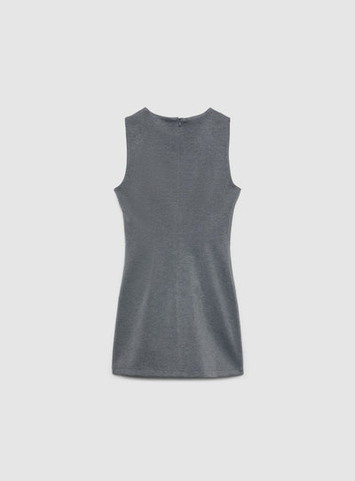 Vestito tubino smanicato con spacchi