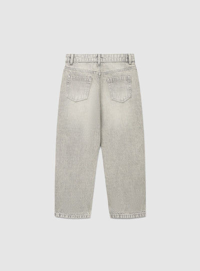 Jeans relaxed a tinta unita