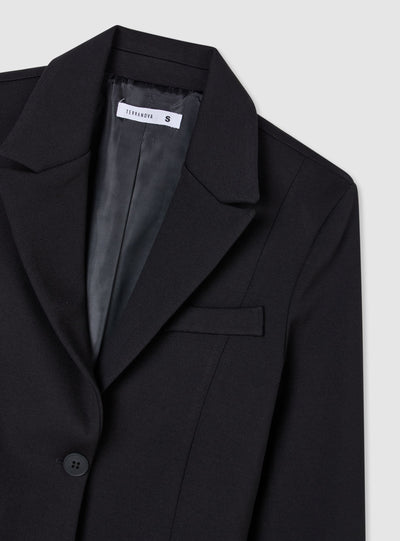Single-breasted solid colour jacket