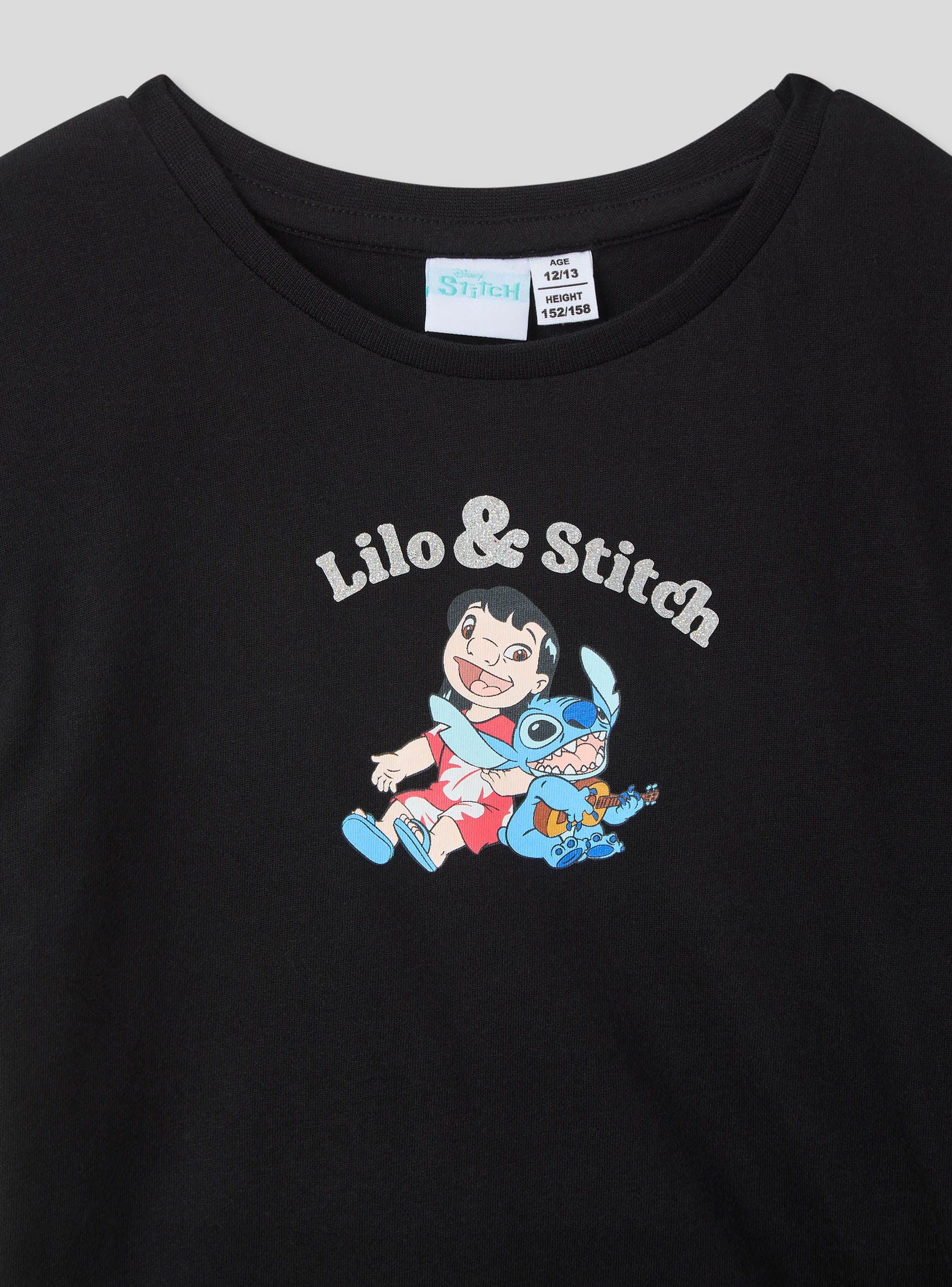 Disney Stitch, T-Shirt Crop Top Stay Weird per Ragazze (IT, età, 14 Disney Stitch, T-Shirt Crop Top Stay Weird per Ragazze (IT, età, 14