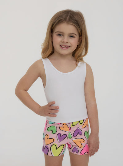 Leggings culotte cuori multicolor