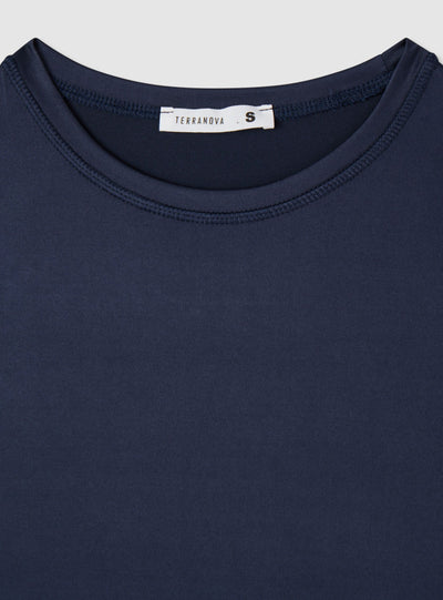 T-shirt a tinta unita a manica corta