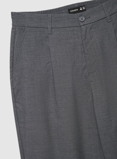Pantaloni chino wide leg con pinces