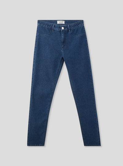 Dark solid-colour jeggings