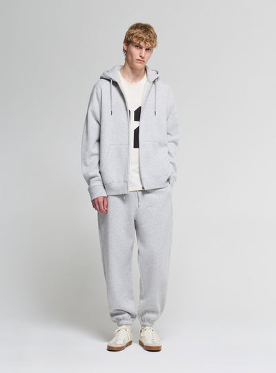 Felpa con cappuccio e zip a tinta unita