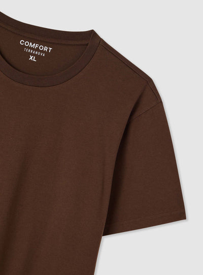 T-shirt comfort fit a tinta unita