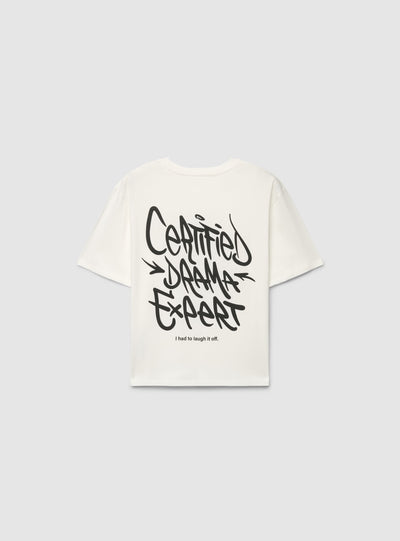 T-shirt ampia con stampa graffiti