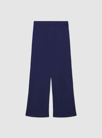 Pantaloni pigiama wide leg a tinta unita