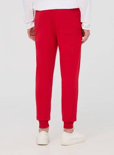 Pantaloni tuta con coulisse e stampa