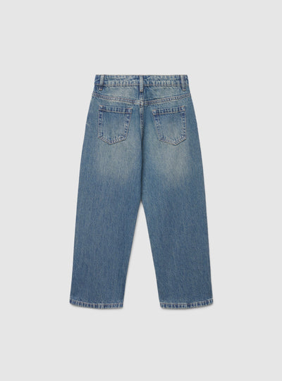 Jeans relaxed a tinta unita