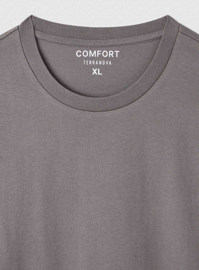 T-shirt comfort fit a tinta unita