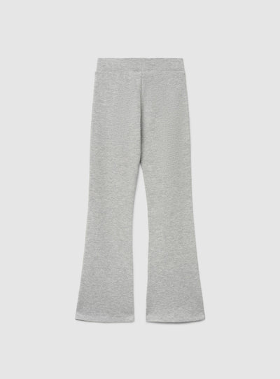 Leggings lunghi a zampa tinta unita