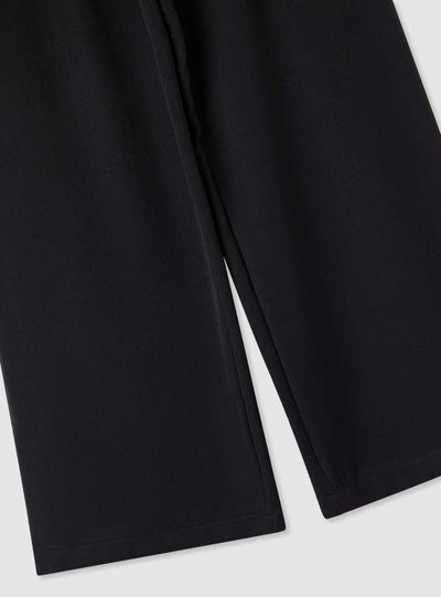 Solid colour wide-leg trousers
