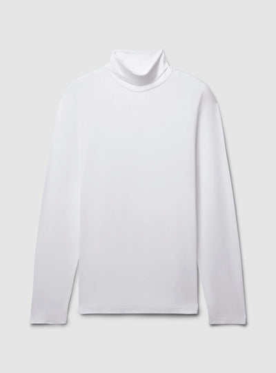 T-shirt dolcevita in tessuto caldo