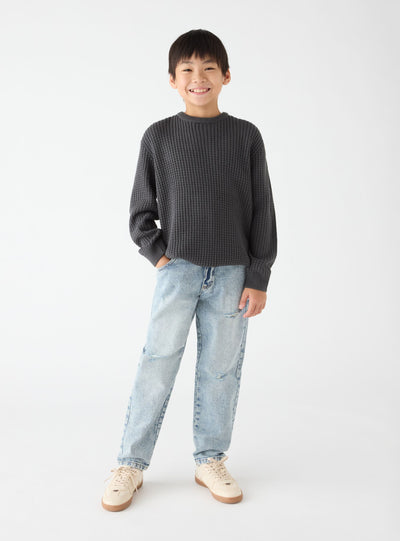 Jean jogger déchiré avec cordon de serrage