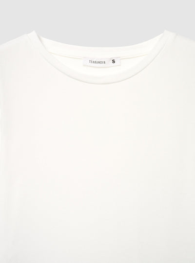 T-shirt manica lunga a tinta unita