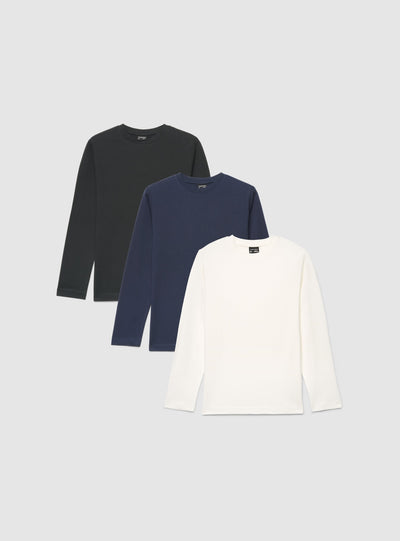 Pack 3 t-shirt girocollo tinta unita