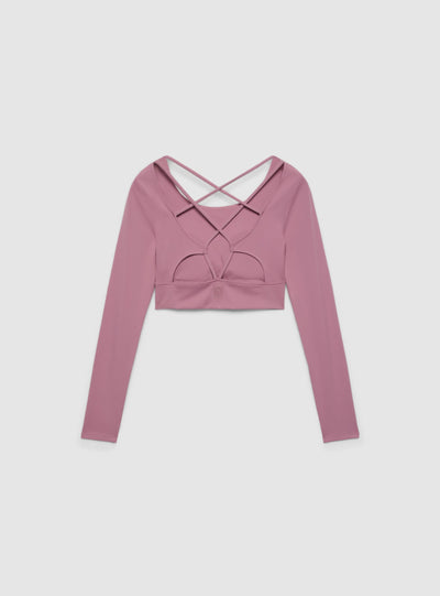 T-shirt corta sportiva con laccetti incrociati