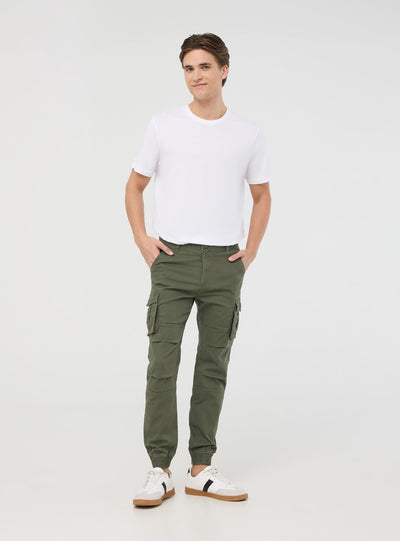 Pack 2 pantaloni cargo con polsini