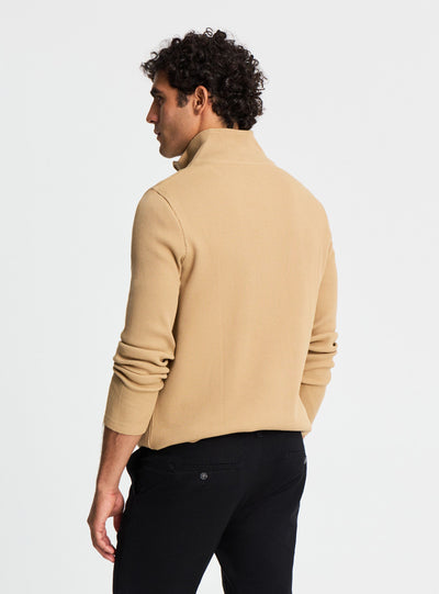 T-shirt con collo a zip