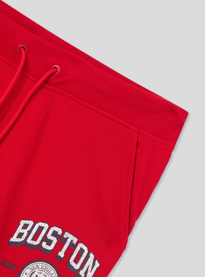 Pantaloni tuta con coulisse e stampa