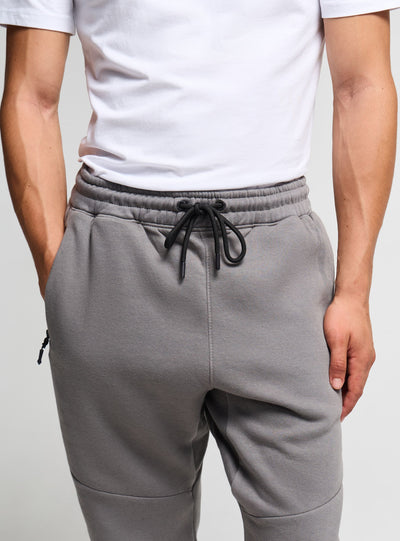 Pantaloni tuta con zip e coulisse