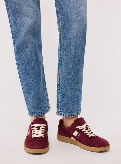 Retro-Sneaker in Uni-Farbe