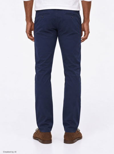 Pantaloni chino tinta unita regular