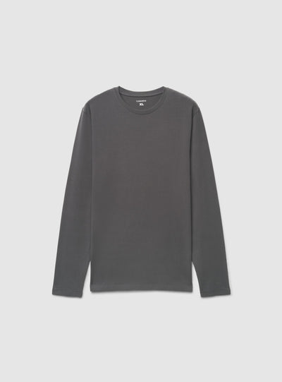 T-shirt manica lunga a tinta unita