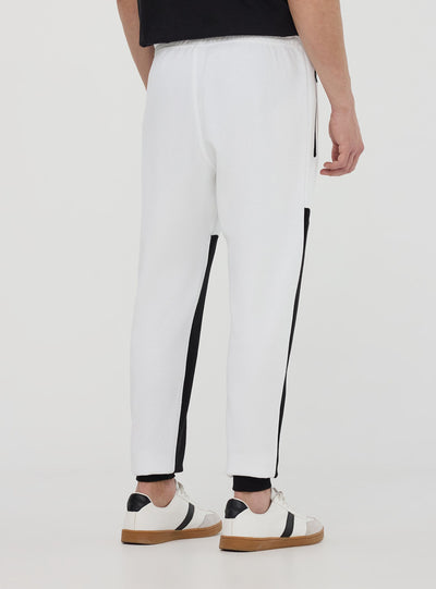 Pantaloni tecnici bicolore con coulisse