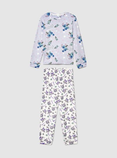 Two-piece pajama set with Stitch® print