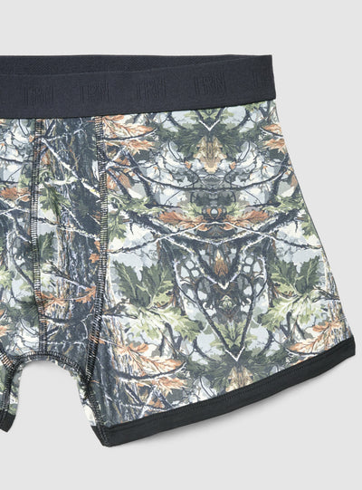 Pack of 3 boxers with camouflage print