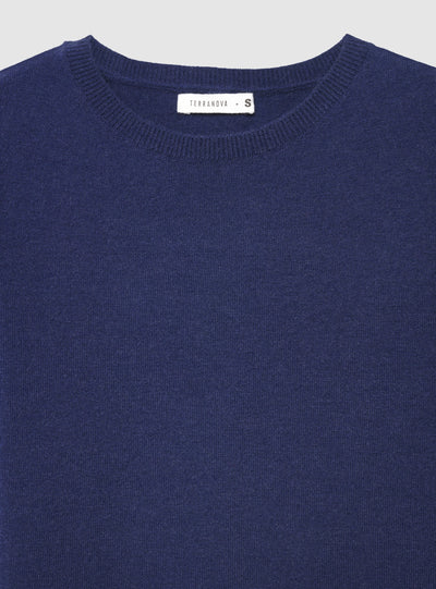 Maglia girocollo a tinta unita